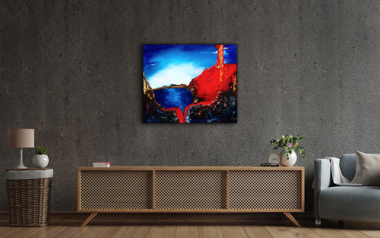 Plexikép - 90x110 cm - A Rubicon átlépése